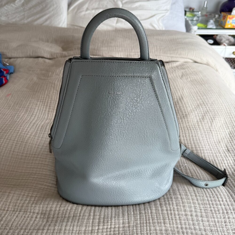 Matt & Nat Vegan Medium Backpack Light Blue